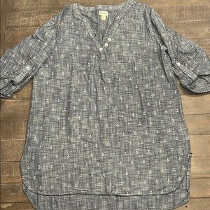 Hatley Blue Shirt Dress/CoverUp with Relaxed Fit